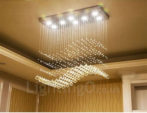 Hanging ceiling lights and other ceiling light fixtures are an expressive, fun and fast way to add new ambiance and style to any room in your home. Dimmable Modern LED Crystal Ceiling Pendant Light Indoor ...