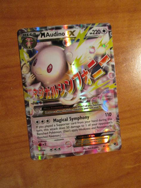 Nm Mega Pokemon M Audino Ex Card Fates Collide Set 85124 Xy X And Y
