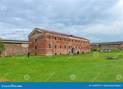 The Building Of The New Prison 1880s In The Fortress Of Oreshek