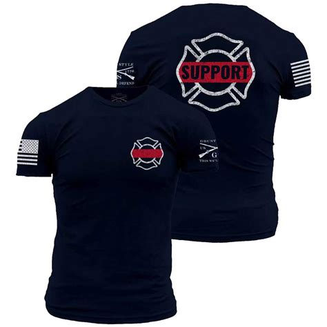 Grunt Style Support Firefighters T Shirt