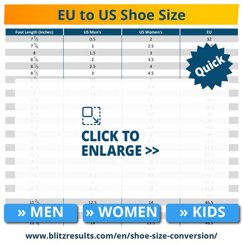 Easy Shoe Size Conversion Charts US UK 2023