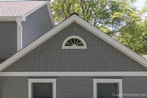 James Hardie Fiber Cement Siding In Gray Slate Plank And Shake Styles