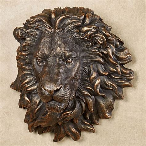 Power And Presence Lion Head Wall Sculpture Wall Sculpture Art