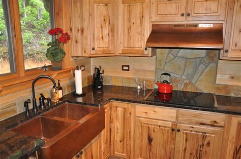 Heavy cabinets must be bolted to wall studs, so the job requires the. Rustic Farmhouse Kitchens | inspiration-kitchen-rustic ...