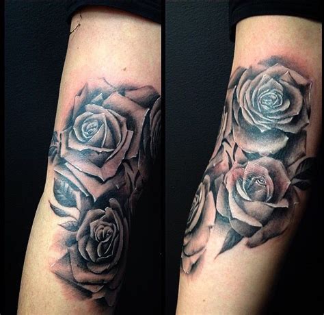 Black And Grey Shade Rose Tattoo Beautiful Realistic Rose Tattoo