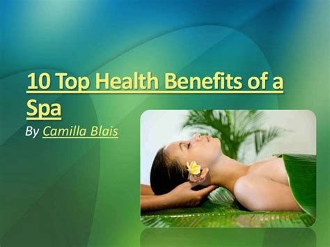 Top 10 Health Benefits Of A Spa