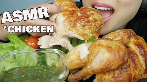 asmr juicy rotisserie chicken eating sounds sas asmr youtube