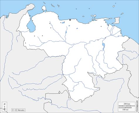Venezuela Free Map Free Blank Map Free Outline Map Free Base Map