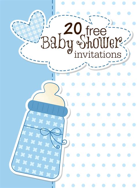 Free Printable Baby Shower Invitations For Boy And Girl
