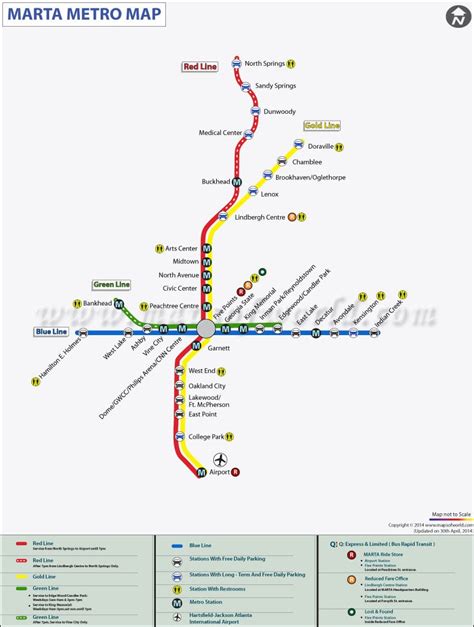Marta Map Metropolitan Atlanta Rapid Transit Authority