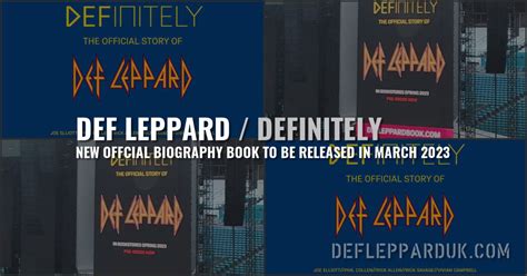 Definitely The Official Story Of Def Leppard Book Due In March 2023
