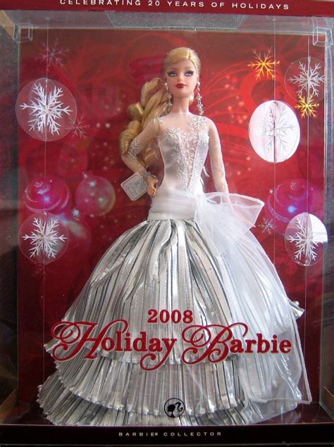 Holiday Barbie Doll 2008 Collector Edition Celebrating 20 Years Of Holidays 2008