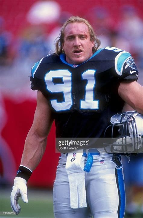 Linebacker Kevin Greene Of The Carolina Panthers Looks On During The