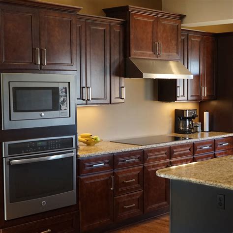 The kitchen collectively using its cabinets forms a particular form of attraction in the. Leo Saddle Cherry Mahogany Kitchen Cabinets w/ Soft Close ...