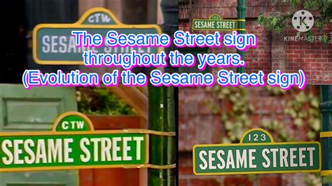 The Sesame Street Sign Throughout The Years Evolution Of The Sesame