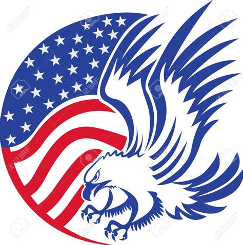 Download High Quality American Flag Clipart Eagle Transparent Png