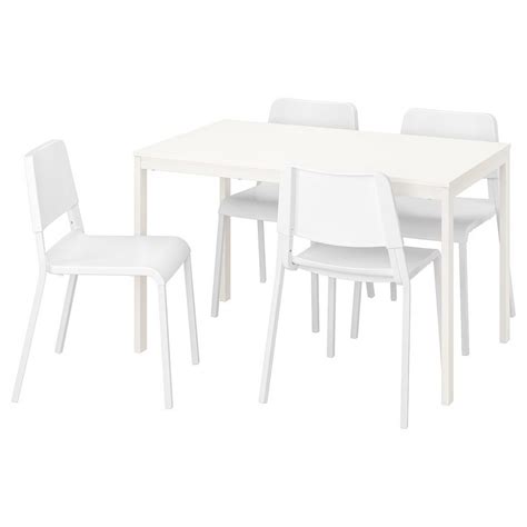 Teodores Chair White : VANGSTA / TEODORES Table and 4 chairs white ...