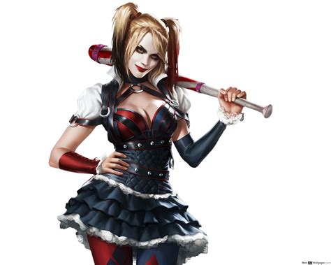 It'd be a shame to get blood all over my nice new outfit ~~♥. my take on harley, i really like her look in arkham city. Harley Quinn Arkham City Wallpaper (67+ images)
