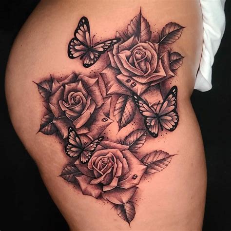 11 Butterfly And Rose Tattoo Designs That Will Blow Your Mind