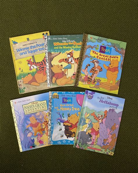 6 Winnie The Pooh Books Disney Hardcovers Etsy
