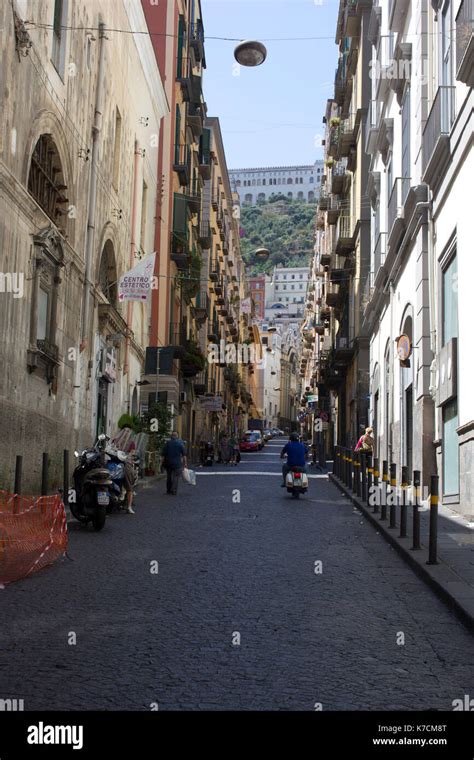 Naples Italy August 10 2014 Quartieri Spagnoli Spanish Quarters Is
