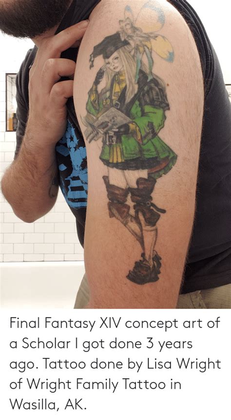 Final Fantasy Xiv Concept Art Of A Scholar I Got Done 3 Years Ago