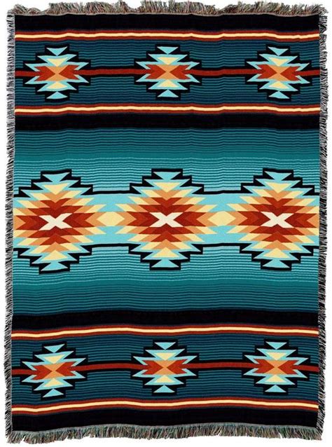 Aydin Southwest Woven Tapestry Blanket Native American Etsy Native