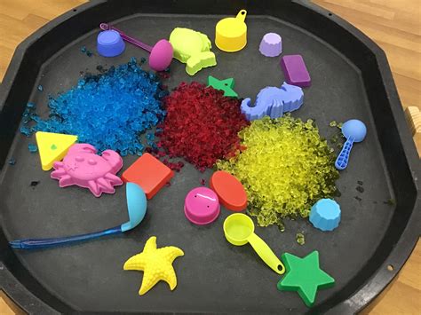 Sensorymessy Play With Jelly Tuff Tray Graduation Cakes Cake