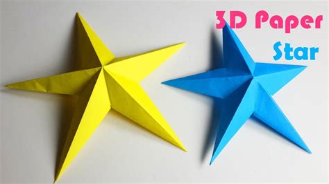 How To Make A 3d Paper Star