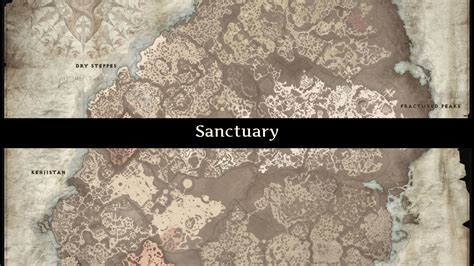 Complete Diablo 4 Map Sanctuary D4 Map Game Maps