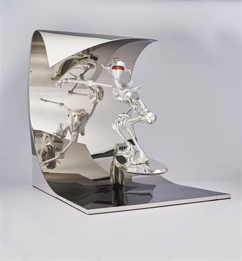 Hajime Sorayama B 1947 Robot Surf Silver Version Christies