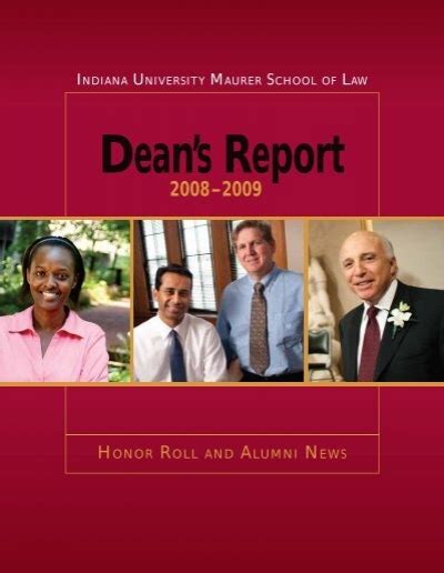 Honor Roll And Alumni News Indiana University School Of Law