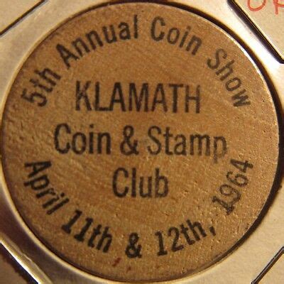 Suite 250 klamath falls, or 97601. 1964 Klamath Coin & Stamp Club Klamath Falls, OR Wooden ...