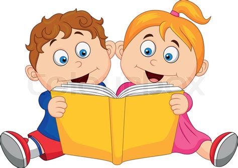 Kids Reading Together Clipart Free Download On Clipartmag