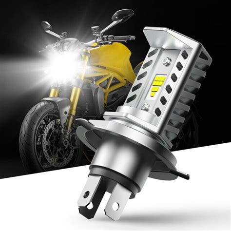 Auxito H4 9003 Led Motorcycle Headlight Bulb High Low Beam 6500k Xenon