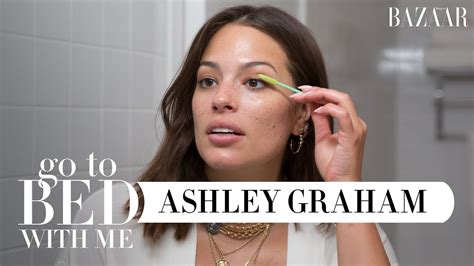Ashley Grahams Nighttime Skincare Routine Go To Bed With Me Harpers Bazaar Youtube