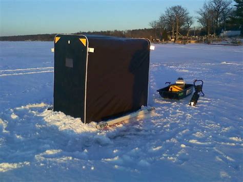 Home Made Portables Ice Fishing Shack Ice Fishing Diy Ice Fishing Tent