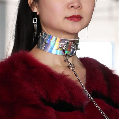 Kmvexo Pu Leather Long Harness Choker Necklace Gift For Women Bdsm