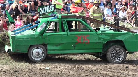 Comber Fair Demolition Derby 2017 5 Foot Outlaw Class Youtube