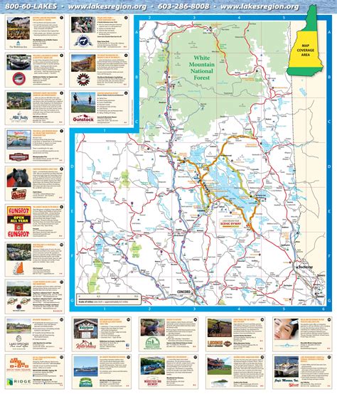 Official Lakes Region of New Hampshire Map & Guide 2023/2024 by
