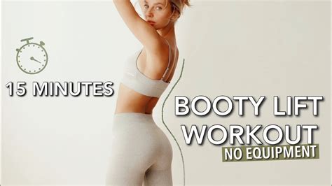 15 Min Booty Lifting Workout No Equipment Fit By Angela Youtube