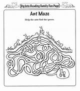 Maze Anthill sketch template