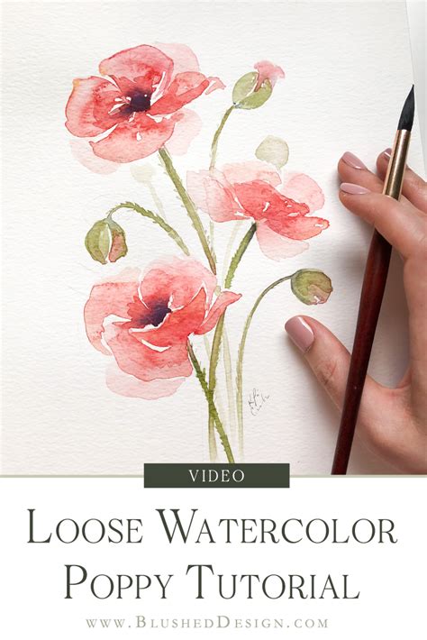 Follow This Tutorial To Easily Learn To Paint Loose Watercolor Flowers