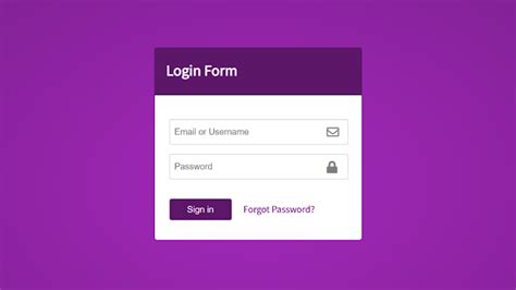 Cool Login Form Using Html And Css Vrogue
