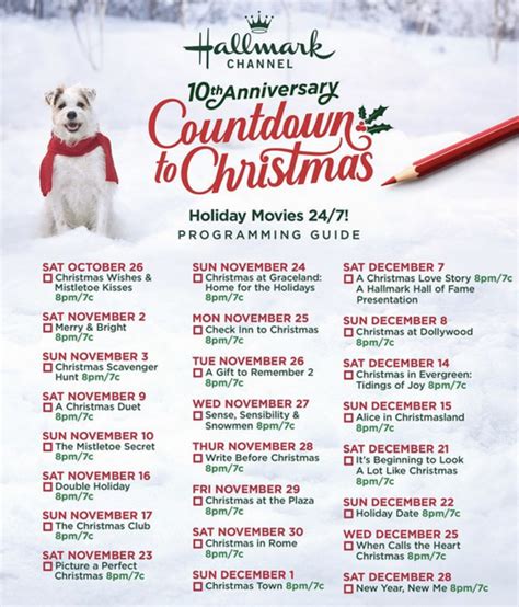 Hallmark Channel Just Released 2019 Christmas Movie Schedule