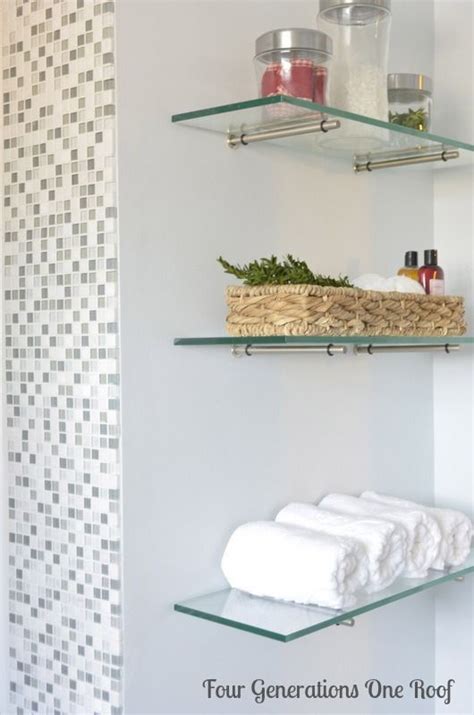 It is, by all indications, a sturdy glass shelf. diy bathroom renovation glass shelving # ...