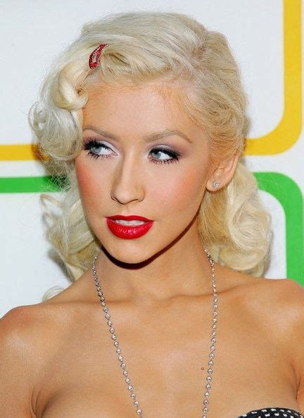 Christina Aguilera Red Lipstick Beautiful Christina Christina María