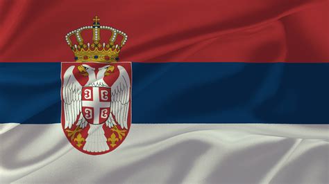 Serbien Flagge 015 - Hintergrundbild