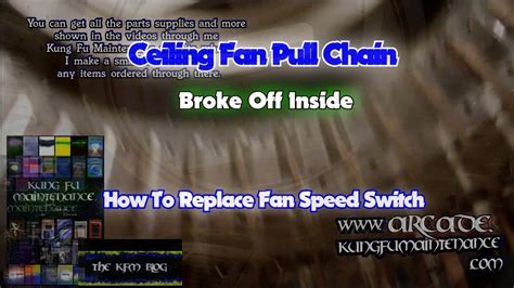 If this is the case, you're either in for a very easy fix, or your fan is toast and will probably need replacing. Ceiling Fan Pull Chain Broke Off Inside How To Replace Fan ...