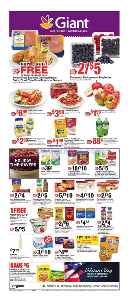 Now, you can find all the weekly sales and ads in one place! Giant Food Weekly Ad Valid Feb 28 - Mar 5, 2020 Sneak Peek ...